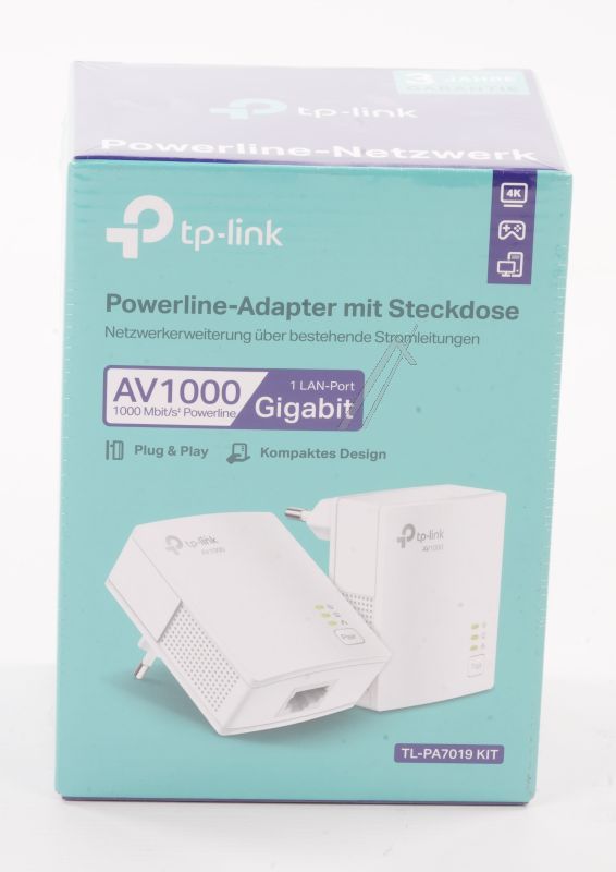 TL-PA7019 KIT(DE) TP-LINK TL-PA7019 KIT(DE) AV1000 GIGABIT POWERLINE STARTER KIT