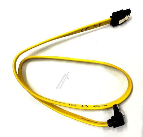 82479 SATA-KABEL 50CM GEWINKELT/ GERADE METALL GELB