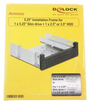 47200 5.25 EINBAURAHMEN FÜR 1X 5.25 SLIM LAUFWERK    1X 2.5 OD