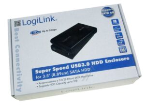 UA0107 3,5" FESTPLATTENGEHÄUSE USB3.0/ SATAII BK