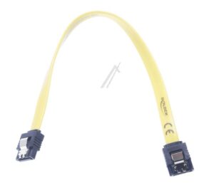 82476 SATA KABEL 20CM GERADE/ GERADE METALL GELB