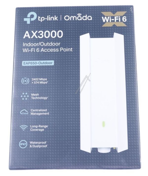EAP650-OUTDOOR TP-LINK EAP650-OUTDOOR AX3000 INDOOR/ OUTDOOR DUAL-BAND WI-FI 6 ACCESS POINT