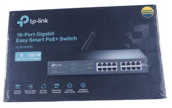 TL-SG1016PE GIGABIT ETHERNET EASY SMART SWITCH,  16 PORT,  RACK/ DESKTOP