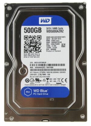 WD BLUE™ WD5000AZRZ 500GB 3,5" SATA-3 FESTPLATTE