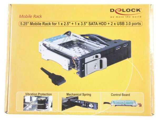 47209 5.25 WECHSELRAHMEN FÜR 1X2.5    1X3.5 SATA HDD    2XU