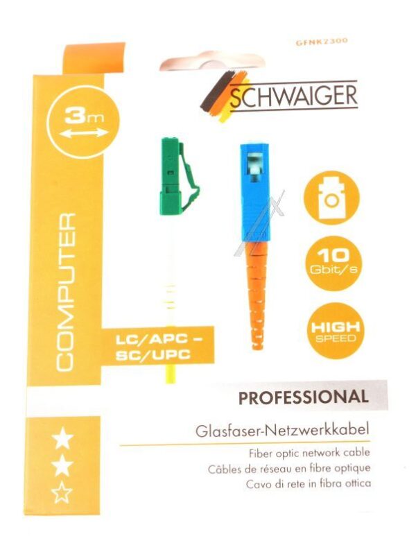 GFNK2300  OS2 10GBIT/ S LC/ APC - - SC/ UPC 3M WEISS