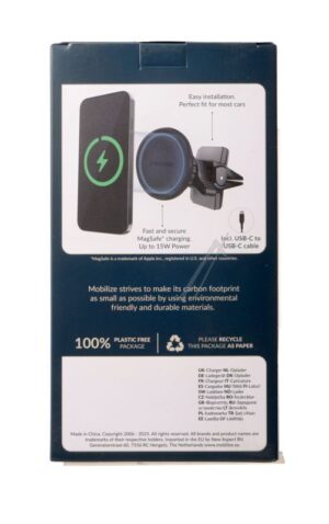 58303 WIRELESS MAGSAFE KOMPATIBLE KFZ HALTERUNG INKL. QI LADEFUNKTION 5W/ 7.5W/ 10W/ 15W SCHWARZ