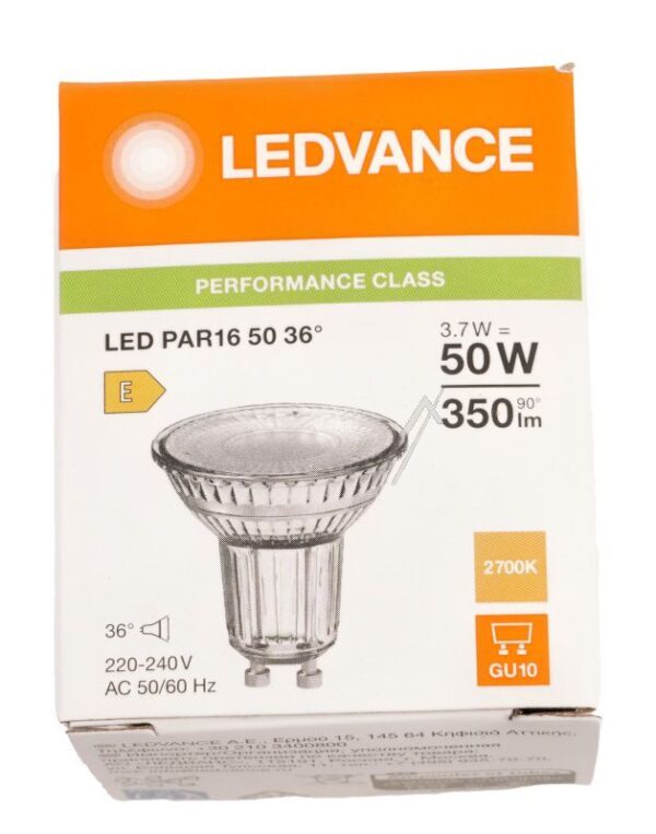 LED PAR165036 LED PAR165036 3.7W 827 GU10 P LEDV
