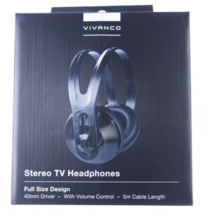 SR 97 TV 36503 STEREO TV KOPFHÖRER,  5M KABEL,  SCHWARZ