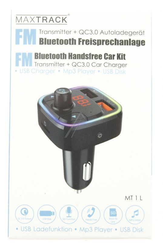MT 1 BLUETOOTH FM-TRANSMITTER    QC3.0 USB-LADEGERÄT