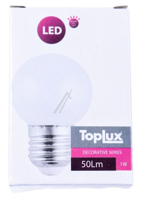230V-1W E27 TROPFENLAMPE 45X70MM 2500K 50LM KUNSTSTOFFKOLBEN MATT