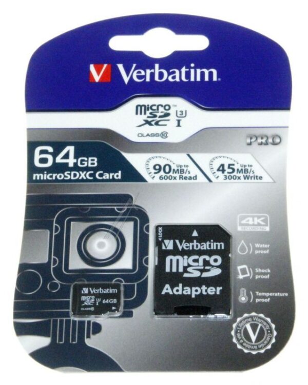 MICRO-SDXC 47042 MICRO SDHC CARD PRO UHS-3 64GB CLASS 10