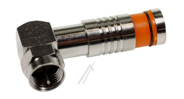 F-WINKELKOMPRESSIONSSTECKER FÜR 6,8-7,2MM KABEL,  VERNICKELT