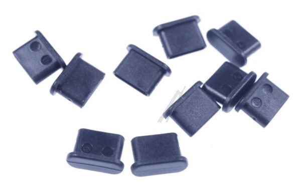 64014 STAUBSCHUTZ-KAPPE FÜR USB-C BUCHSE OHNE GRIFF,  10 STÜCK,  SCHWARZ