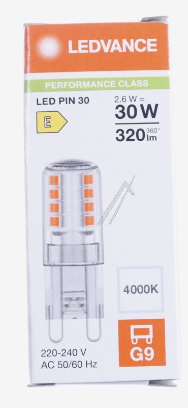 AC589030155 2.6W 840 CL G9 P LED PIN30 2.6W 840 CL G9 P
