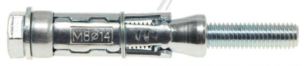 055182 STAHLDÜBEL WEISS VERZINKT M8X70 L50MM BOHRUNG14MM