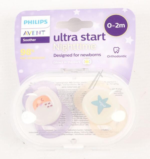 884007509010 SCF075/ 09 PHILIPS AVENT ULTRA START NIGHTTIME SCHNULLER