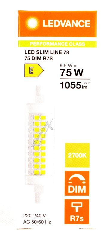 LED SLIM78 75 DIM 9.5W LED SLIM78 75 DIM 9.5W 827 R7S P LEDV