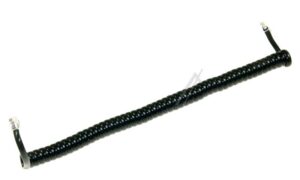 TELEFONHÖRERKABEL 2M SCHWARZ GEWENDELT 4/ 4