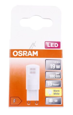 LEDPIN19 1,9W/ 8 LED PIN G9 1.9W 2700K G9 220...240V