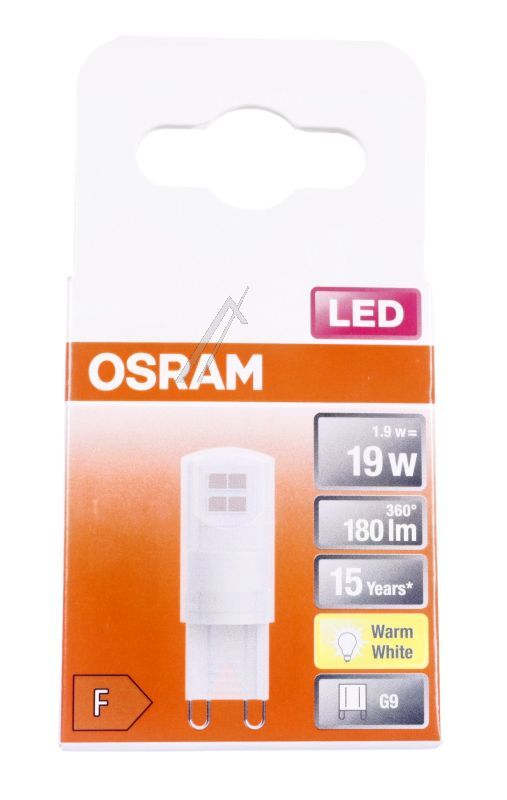 LEDPIN19 1,9W/ 8 LED PIN G9 1.9W 2700K G9 220...240V
