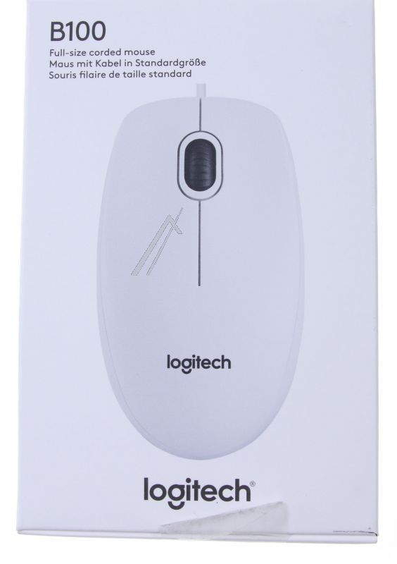 B100 910-003360 MIŠ RAČUNARSKI ,  BELI,  LOGITECH