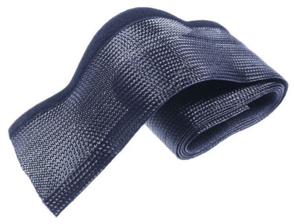 FLEXIBLER KABELKANAL MIT KLETTVERSCHLUSS,  2,0M-51MM,  SCHWARZ