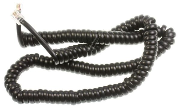TELEFONHÖRERKABEL 4M SCHWARZ-SPIRAL 4/ 4