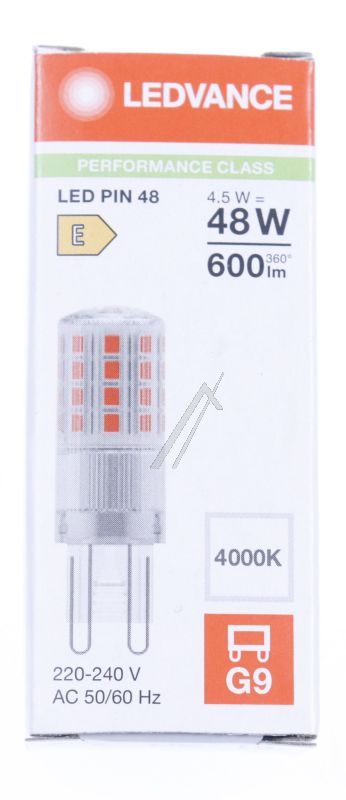 AC58955 LED PIN 48 320° P 4.5W 840 KLAR G9