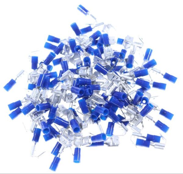 1,5-2,5MM² F 606638 I FLACHSTECKHÜLSE 6,3MM MIT ABZWEIG 100STK. BLAU