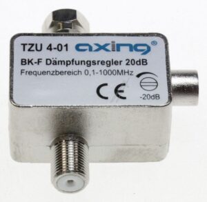 TZU 4-01 TZU00401 BK-DÄMPFUNGSREGLER 0-20DB F-ANSCHLÜSSE