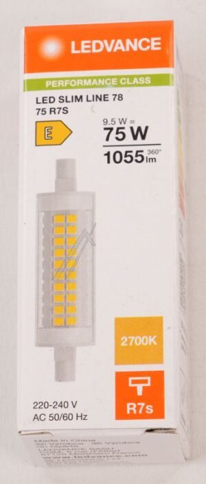 LED SLIM78 75 9.5W LED SLIM78 75 9.5W 827 R7S P LEDV