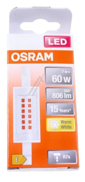 LESLIM7860 7W SLIM LINE R7S 78.00MM 607W/ 2700K 220-240V
