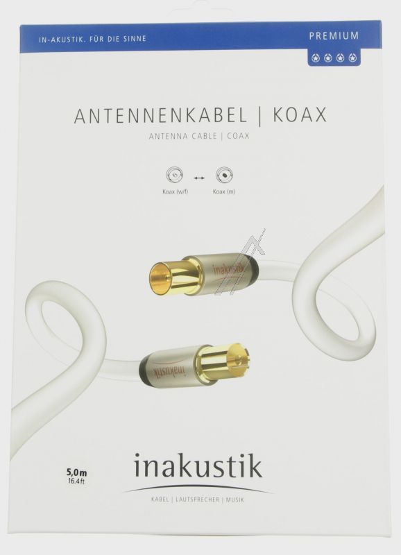 00426105 PREMIUM HDTV ANTENNE KOAXSTECKER/ KOAXKUPPLUNG 5,0M