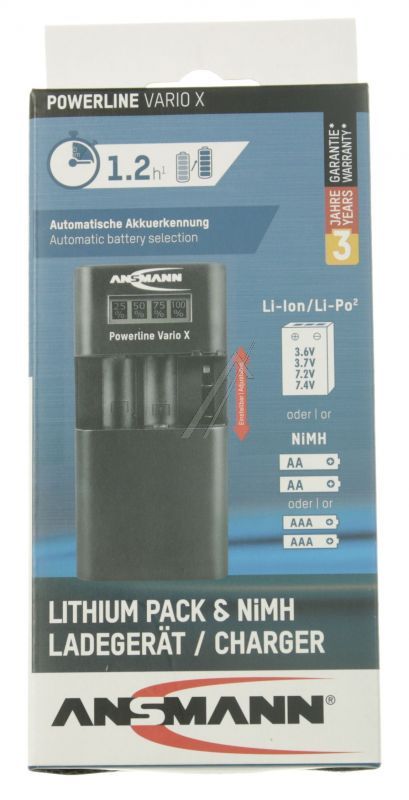 POWERLINE VARIO X 1001-0085 UNIVERSELLES LADEGERÄT FÜR LI-ION/ LI-PO AKKUS