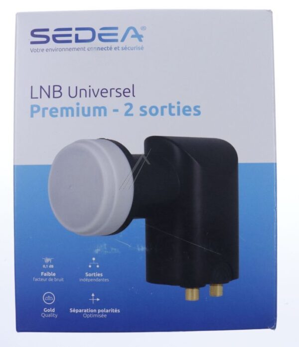 670192 LNB TWIN UNIVERSAL PREMIUM (2 AUSGÄNGE) 40MM 0,1DB