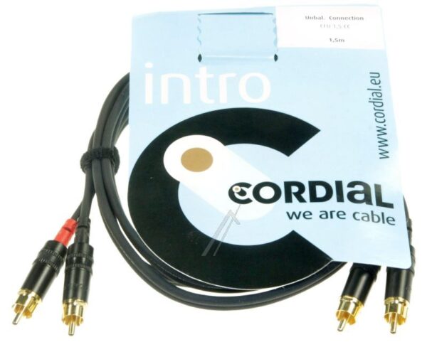 CFU 1,5 CC STEREO-AUDIOKABEL,  2X CINCH-STECKER /  2X CINCH-STECKER,  1,5M