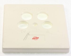 GUZ 44 00610440 DECKEL FÜR 4-LOCH DOSE,  ELEKTROWEISS,  80X80MM