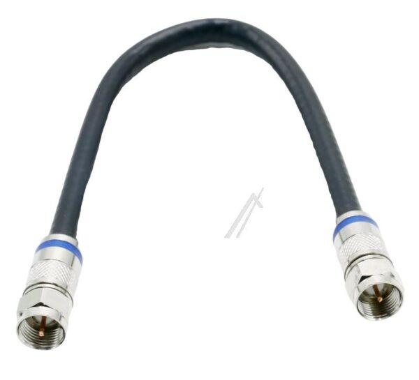 OVZ 925 29103011 F-PATCHKABEL SCHRAUBBAR 120DB,  0,25M,  SCHWARZ,  KOMPRESSIONSSTECKER