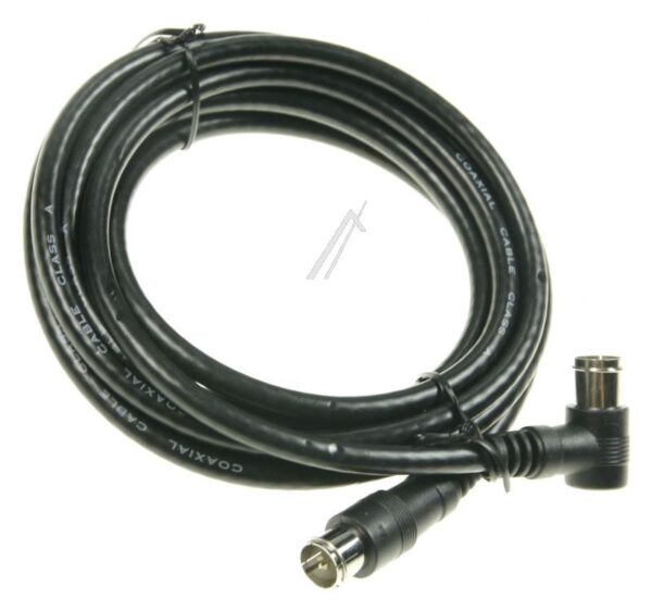 F-QUICK-ANSCHLUSSKABEL 2,5M CLASS A WINKEL/ GERADE SCHWARZ