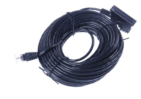TAE-F-STECKER AUF RJ-STECKER (8P2C) SCHWARZ,  15M