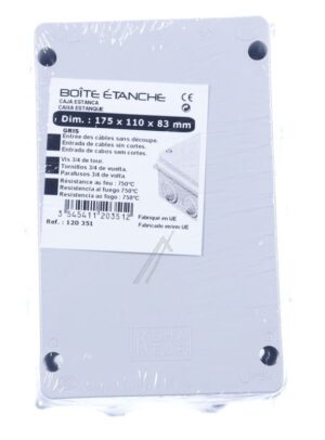 120351 FEUCHTRAUM-ABZWEIGDOSE IP54 RECHTECKIG 175X110X83MM