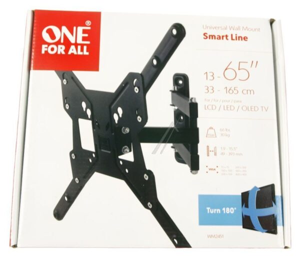 SMART LINE WM2451 TV-WANDHALTER VESA 400 13"-65" NEIG- UND SCHWENKBAR