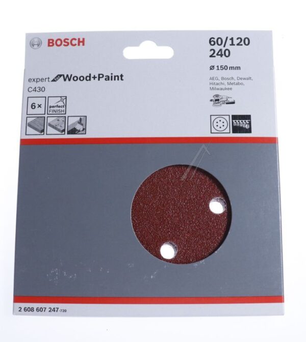2.608.607.247 SCHLEIFBLATT,  6ER-PACK
