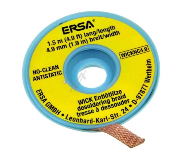 0WICKNC4.9/ SB ENTLÖTLITZE 4,9 MM BREIT 1,5 M ROLLENLÄNGR