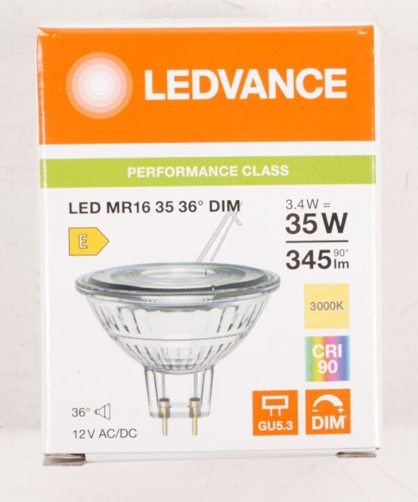 LED MR163536 DIM 3.4W LED MR163536 DIM 3.4W 930 GU5.3 P LEDV