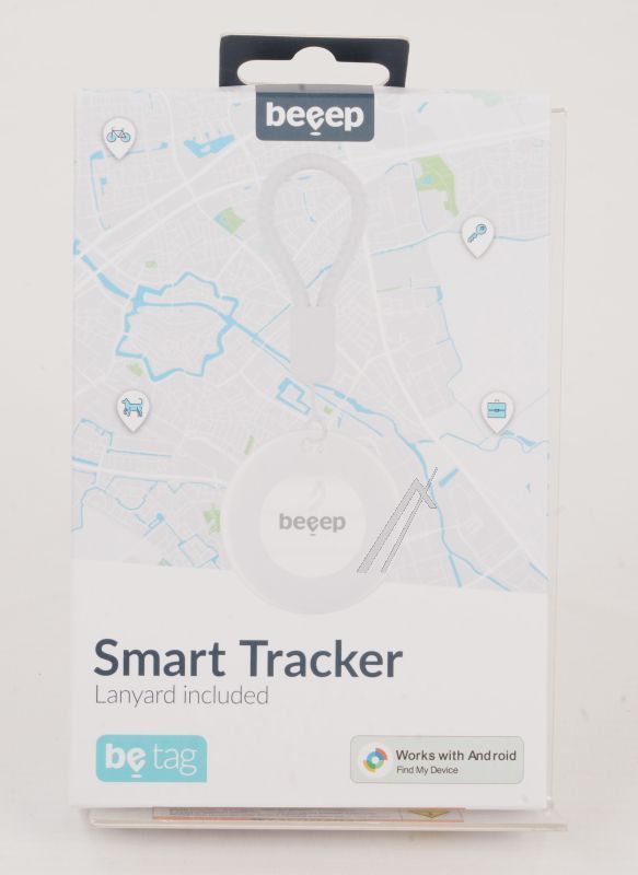 80563 BEEEP BETAG ANDROID TRACKER WEISS & SCHLÜSSELANHÄNGER WEISS - 1 PACKUNG