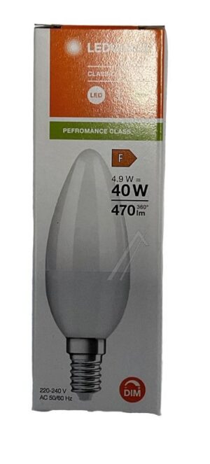 CLB40 DIM 4.9W 827 FR E14 P LED-LAMPE/ MULTI-LED E14 4,9W 230V