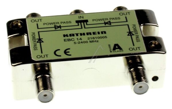 EBC 14 21610005 4FACH-F-VERTEILER 5-2400MHZ SCHIRMKLASSE A