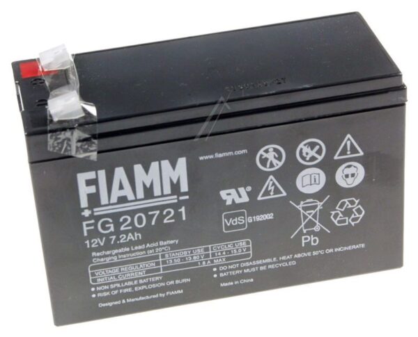 12V-7,2A FG20721 12V-7200MAH BLEIAKKUMULATOR FIAMM VDS